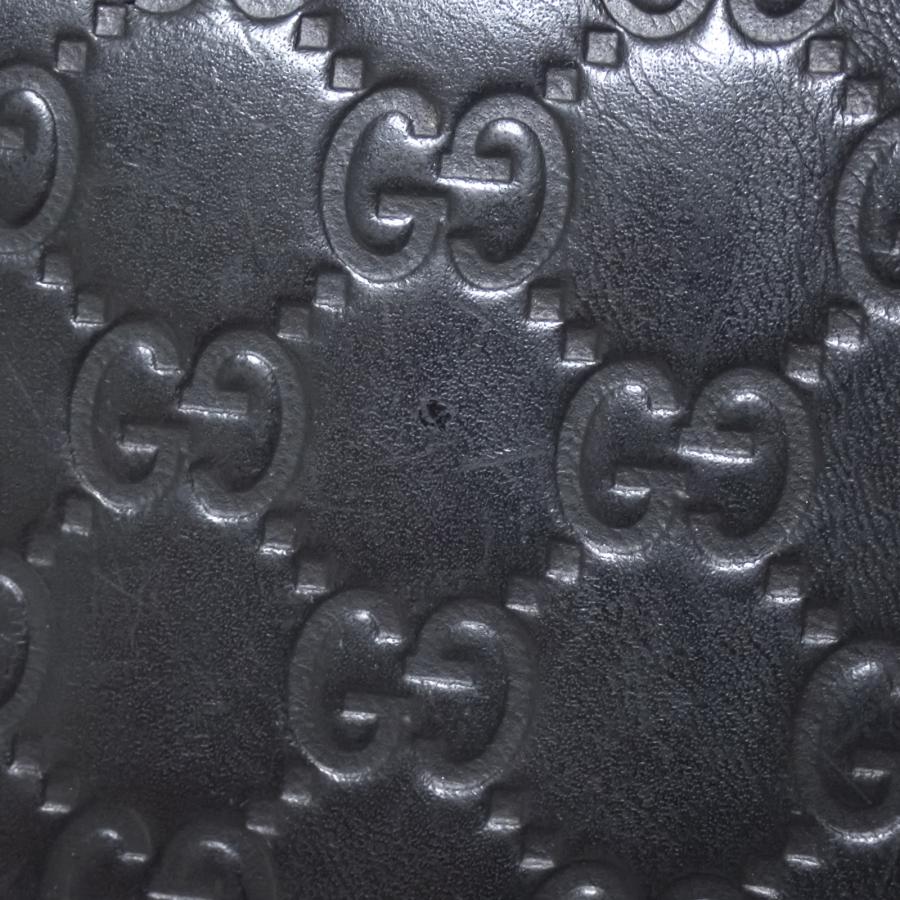 GUCCI（グッチ） GG シマ 237359 ブラック ブラック メンズ 二つ折り