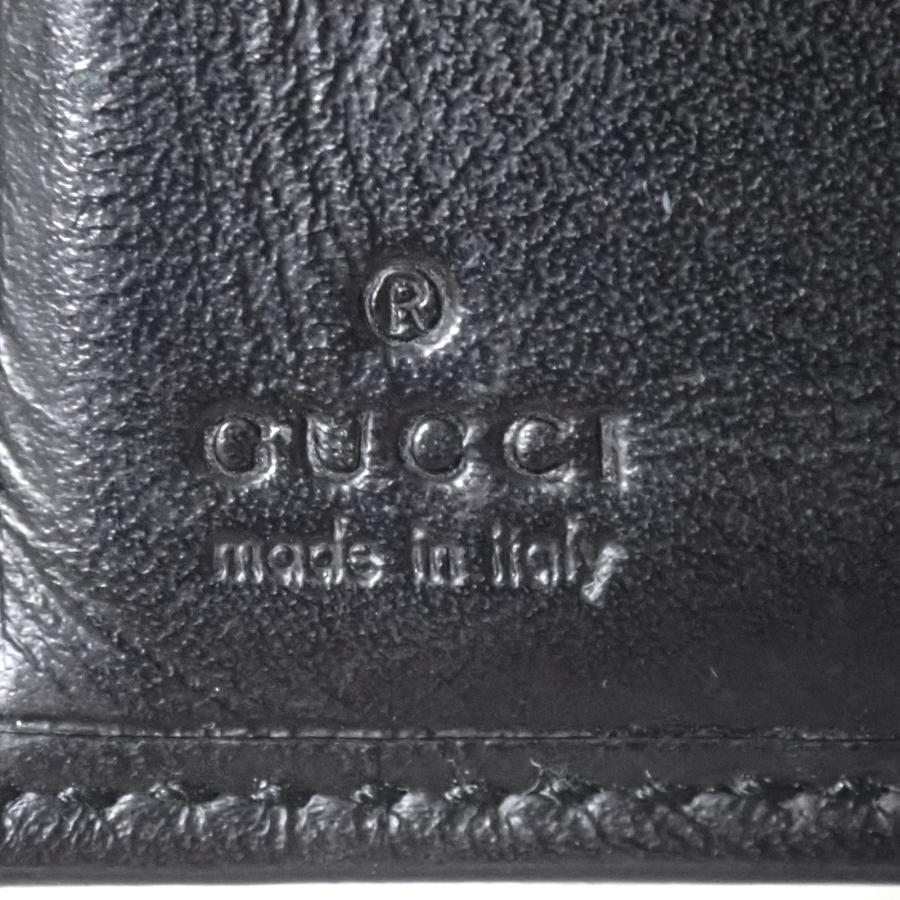 GUCCI（グッチ） GG シマ 237359 ブラック ブラック メンズ 二つ折り