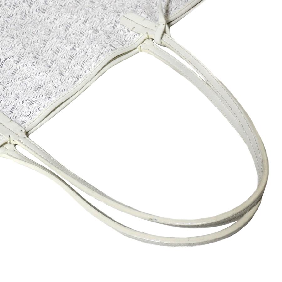GOYARD ゴヤール サンルイGM ホワイト ポーチ付 レディース トート