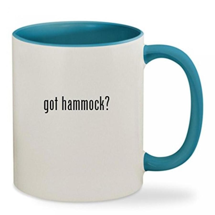 超大特価 Mug, Cup Coffee Ceramic Sturdy Handle & Inside Colored 11oz - hammock? got ハンモック Light 輸入品 Blue その他テント