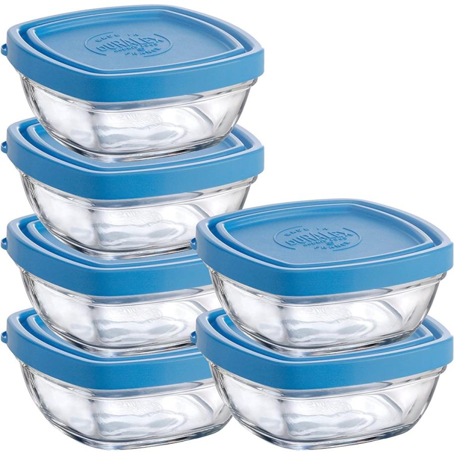 Set Lid, with Bowl Square 70.3-Ounce Lys France In Made Duralex デュラレックス★ of 輸入品 6 その他食器、カトラリー 【超特価sale開催】