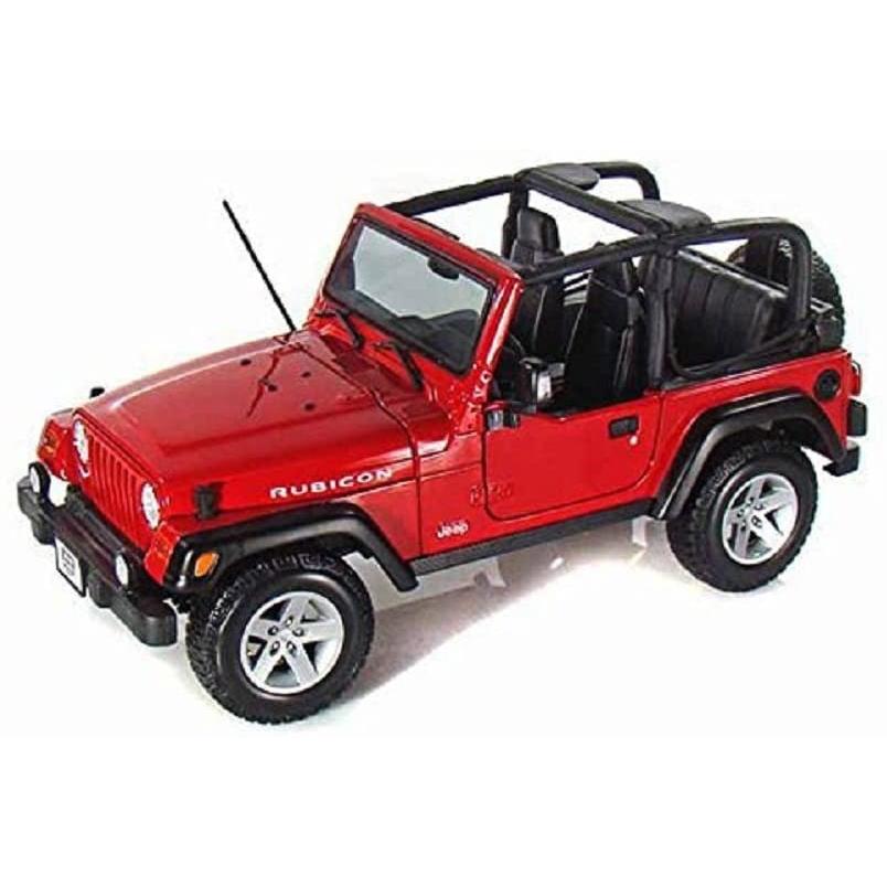【良好品】 ミニカー マイスト Maisto 輸入品 Red Car, Model Diecast 1:18 Rubicon Wrangler Jeep 2004 ミニカー