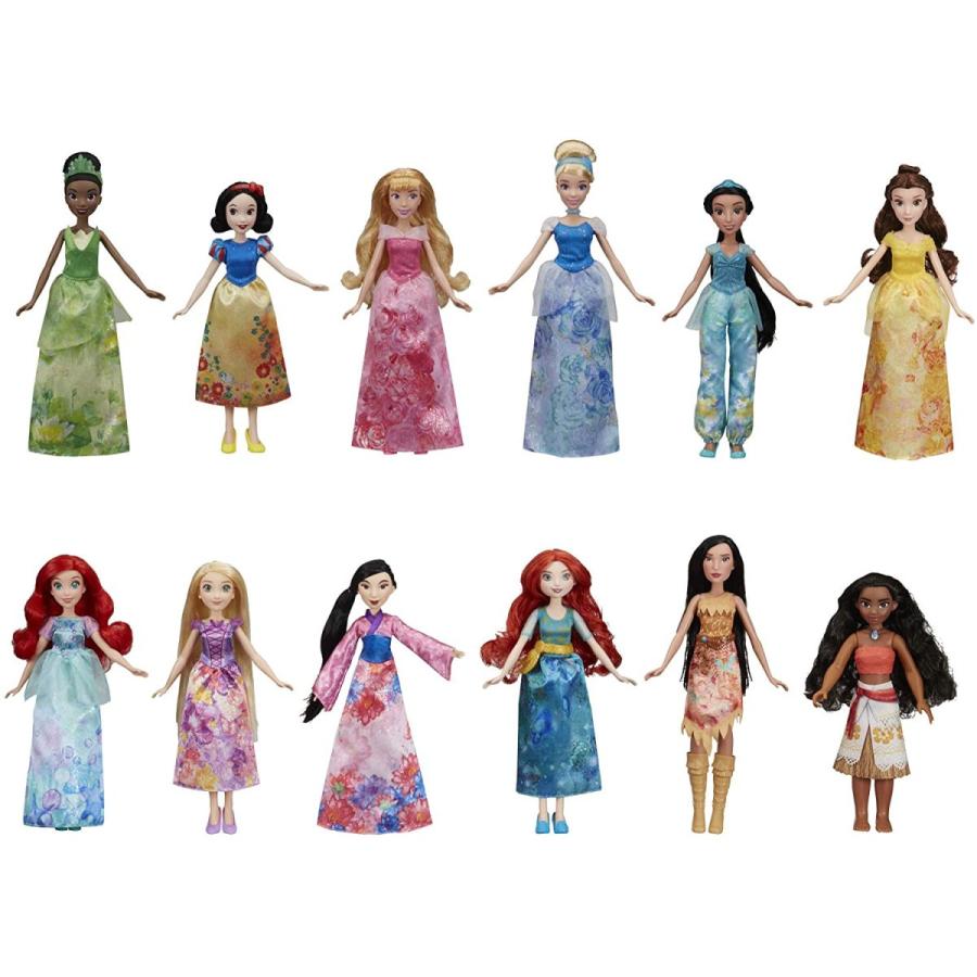 【ラッピング無料】 -- Dolls Fashion 12 Collection, Royal Princess Disney アニメーター ディズニー Ariel, 輸入品 Mul Moana, Merida, Jasmine, Cinderella, Belle, Aurora, その他