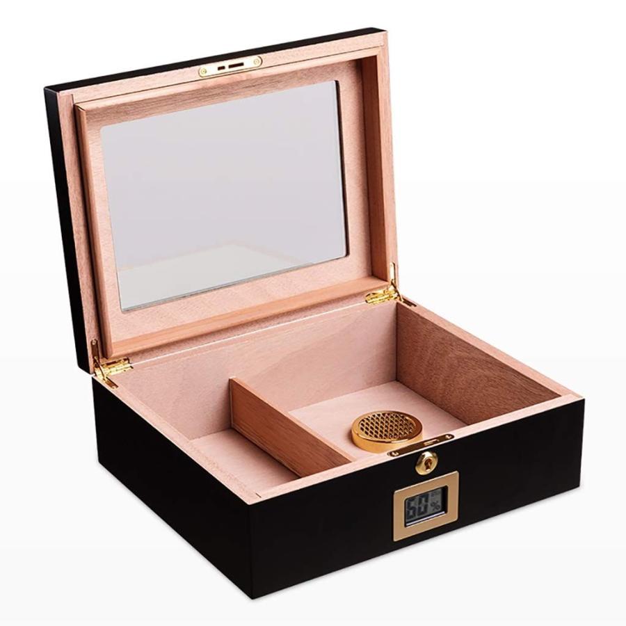 公式 Cedar Humidifier Box Cigar 【ヒュミドール・葉巻ケース】 Wood 輸入品 C Moisturizing Box Moisturizing Capacity Large Double-Layer Home Cabinet Cigar 小物収納、小物入れ