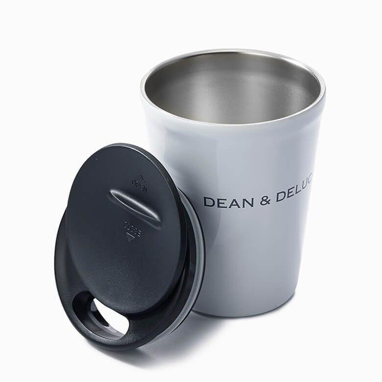 おしゃれ シンプル マイボトル 水筒 スライド式 コンパクト 保温 保冷 プレゼント コーヒー ステンレスボトル DEAN & DELUCA ステンレスタンブラー ホワイト｜deandeluca｜02