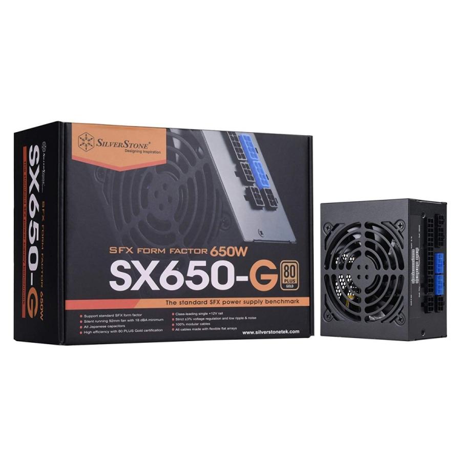 SilverStone 650W 80PLUS GOLD SFX電源 送料無料SilverStone SFXシリーズ 80PLUS Gold認証 電源 650W