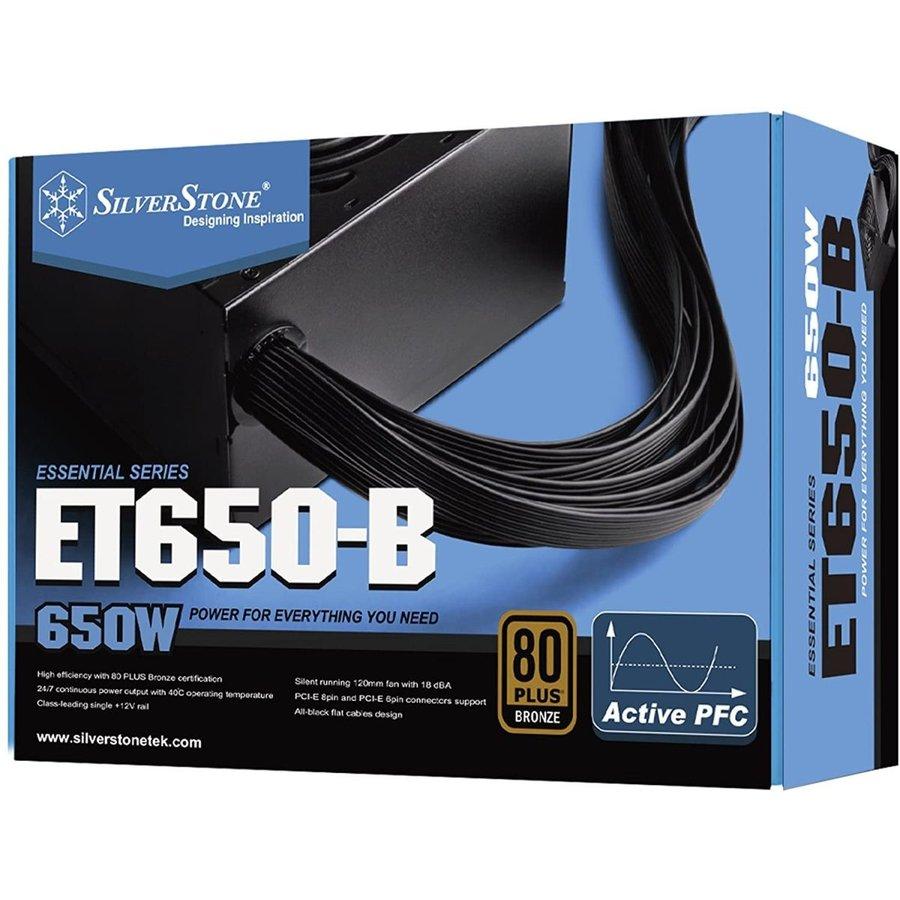 【未使用】PC用電源650W ET650-B Essential Series 送料無料 SilverStone Essentialシリーズ ATX 電源ユニット 650W