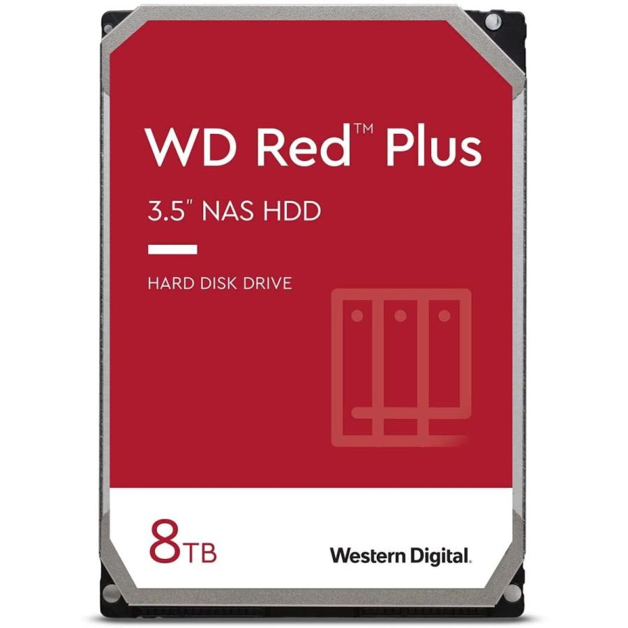内蔵型ハードディスクドライブ Western Digital WD80EFPX 8TB HDD RedPlus Western Digital（ウエスタンデジタル） 送料無料 Western Digital HDD