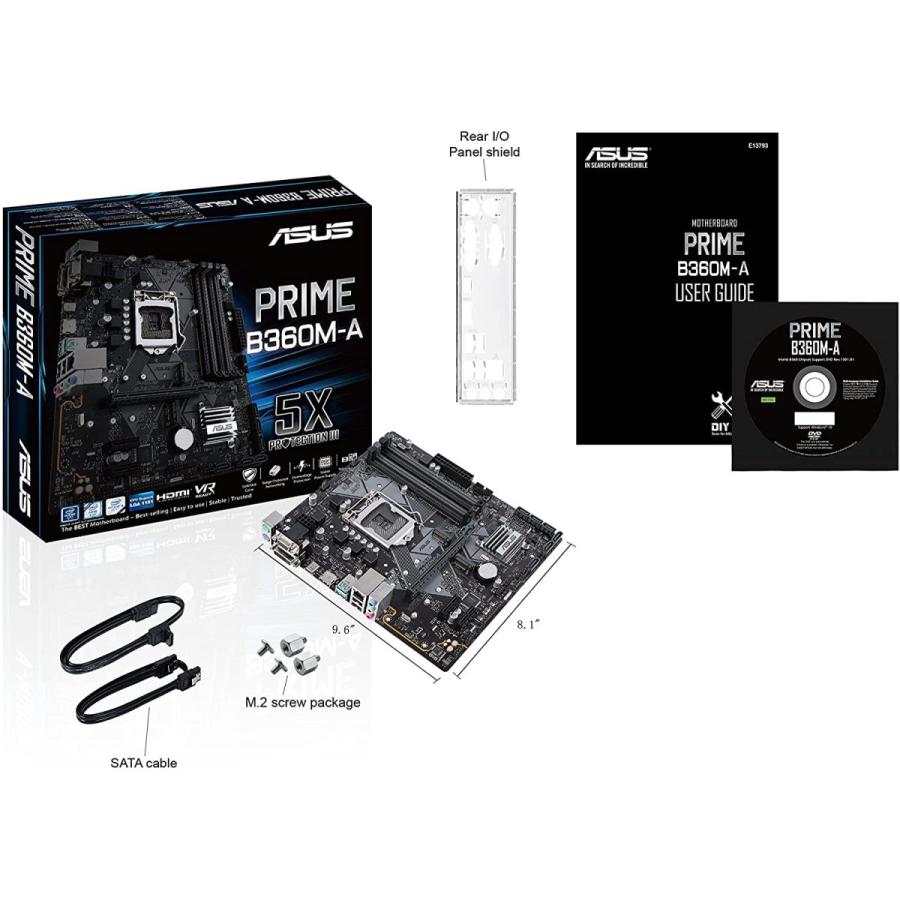 送料無料 ASUS Intel B360 搭載 LGA1151 対応 マザーボード PRIME