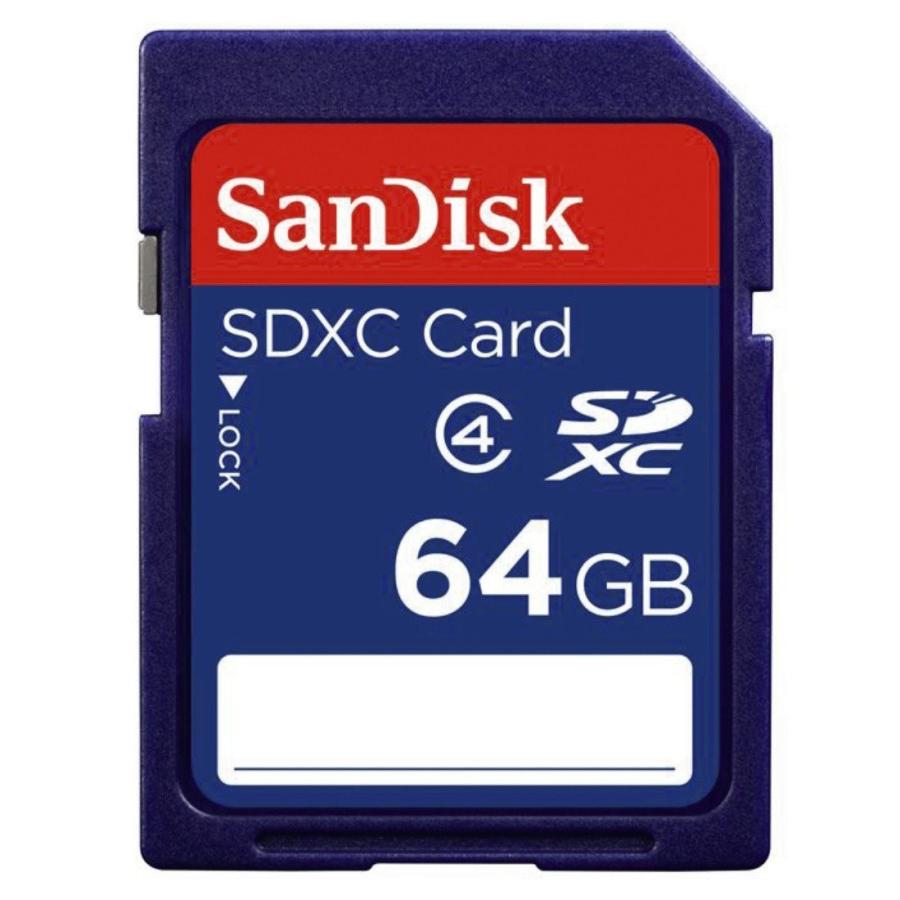 送料無料 SanDisk サンディスク SDXCカード 64GB SDSDB-064G-B35 class4[海外リテール品](メール便4つまで送料無料)｜dear-i