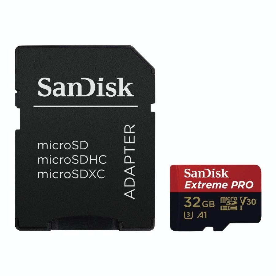 SanDisk 送料無料 サンディスク 32GB microSD Extreme アダプタ付き  
