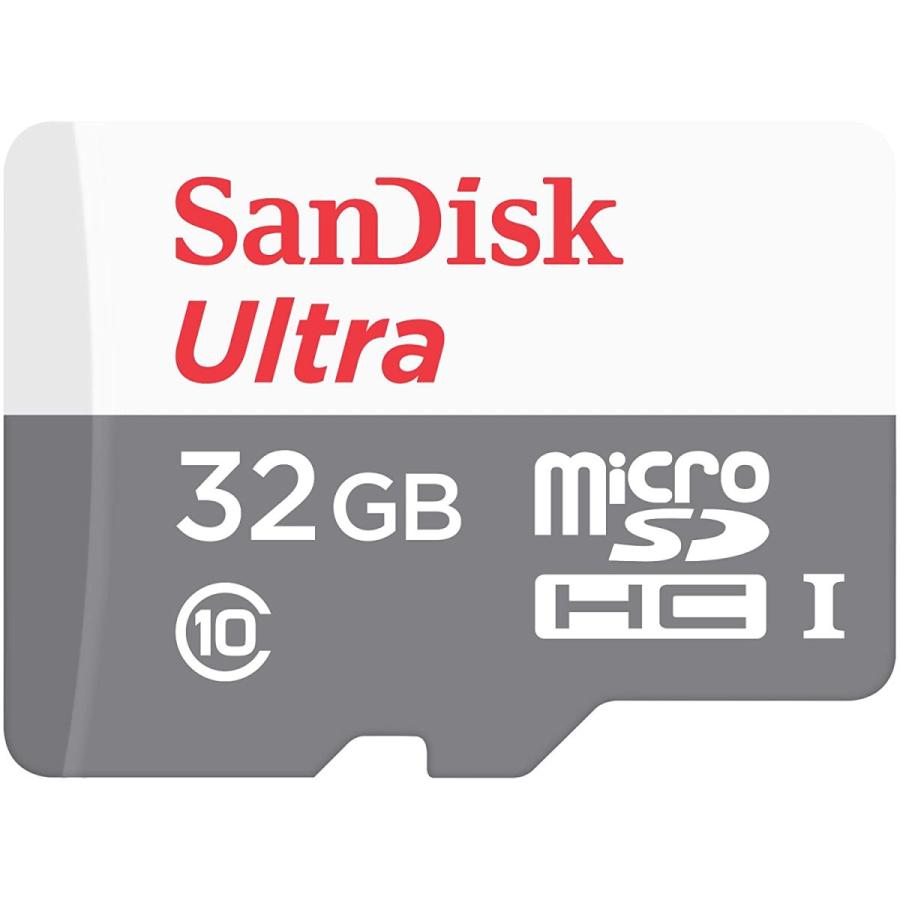 送料無料 SanDisk サンディスク Ultra 32GB 100MB/s UHS-I Class 10 microSDHC Card SDSQUNR-032G-GN3MN  [海外リテール品] 一年保証