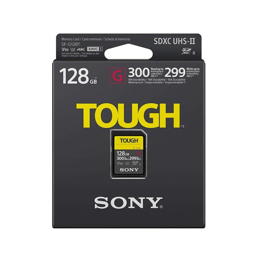SONY（ソニー） 送料無料 128GB UHS-II Tough G-Series SDカード (R300