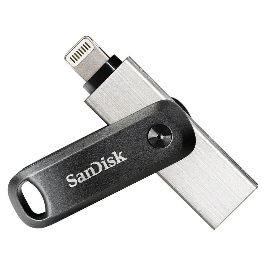 送料無料 SanDisk サンディスク USBメモリ iXpand Flash Drive Go SanDisk iPhone iPad/PC用 SDIX60N-128G-GN6NE[海外リテール品] (メール便4つまで送料無料)