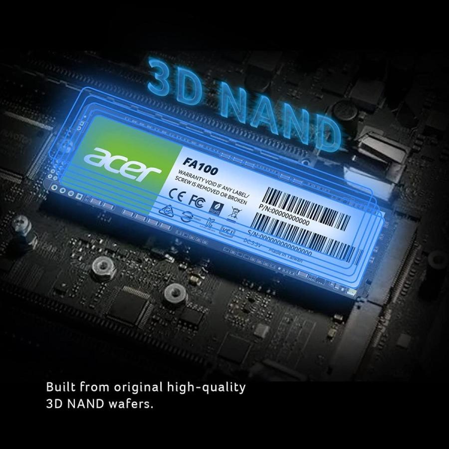 acer（エイサー） 送料無料 Acer FA100-512GB PCIe Gen3x4 NVMe1.4 M.2