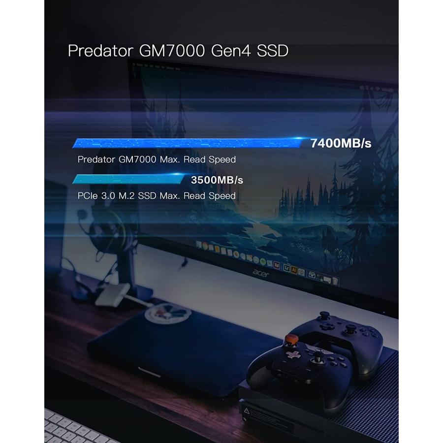 acer Acer Predator GM7000-2TB ヒートシンク付き NVMe acer Acer Predator GM7000-2TB ヒートシンク付き NVMe