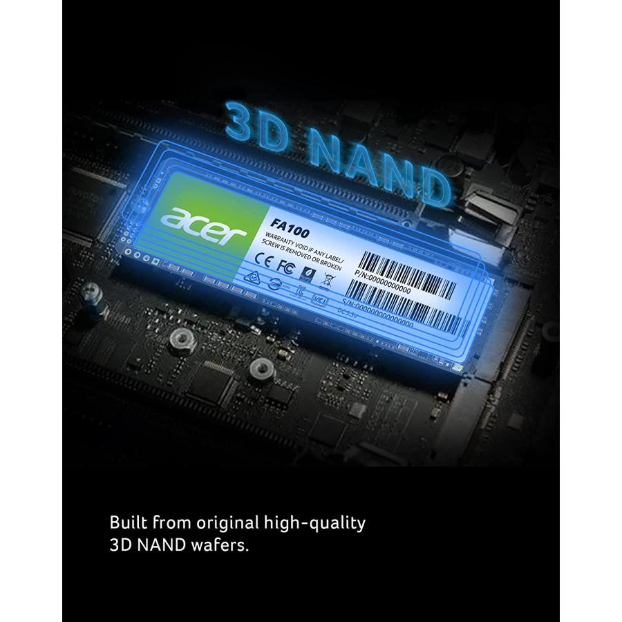 acer（エイサー） 送料無料 Acer FA100-1TB PCIe Gen3x4 NVMe1.4 M.2