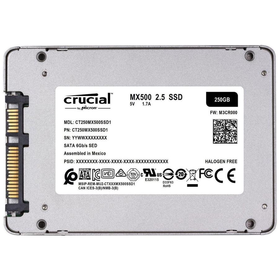 送料無料Crucial クルーシャル SSD CT250MX500SSD1 250GB MX500 SATA3 内蔵2.5インチ 7mm 三年保証 [海外リテール品]｜dear-i｜02