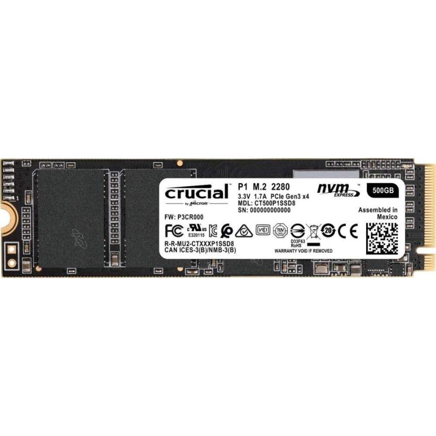 送料無料 Crucial [並行輸入品] クルーシャル SSD CT500P1SSD8 NVMe PCIe 2280 海外リテール品 五年保証 時間指定不可 M.2