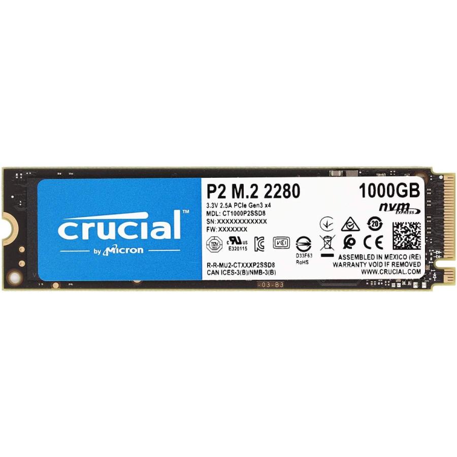 送料無料 Crucial クルーシャル Ssd Ct1000p2ssd8 Nvme Pcie M 2 2280 五年保証 海外