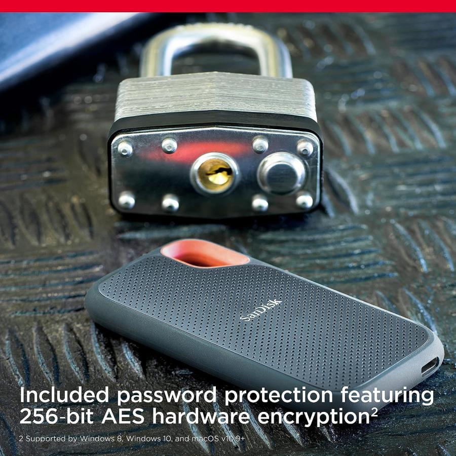 SanDisk（サンディスク） Extreme ポータブルSSD 4TB USB3.2 Gen2 R