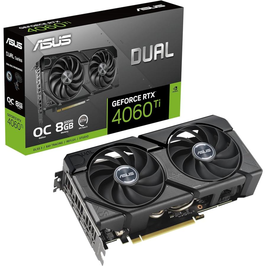 ASUS 送料無料 DUAL-RTX4060TI-O8G-EVO GEFORCE RTX 4060 Ti 8GB 128 