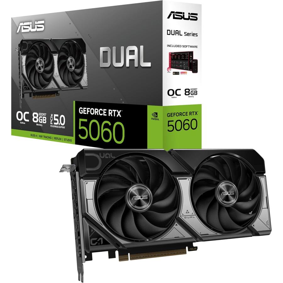 ASUS（エイスース） 送料無料 ASUS DUAL-RTX5060-O8G Dual GeForce RTX