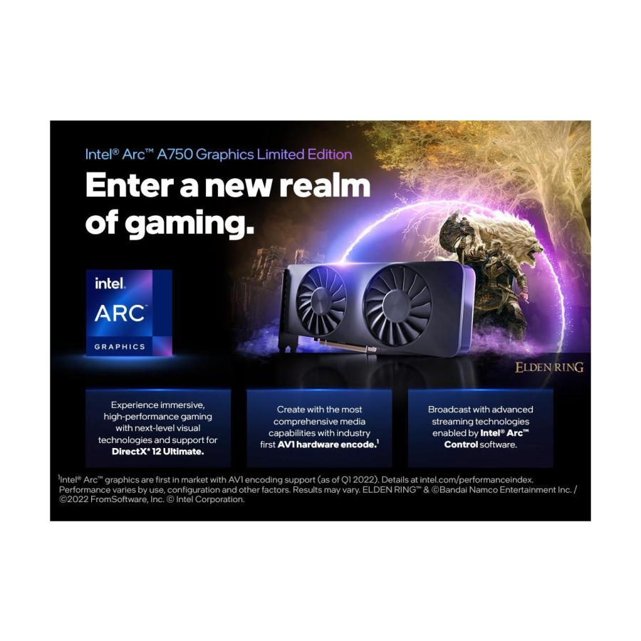 インテル（intel） 送料無料 Intel ARC A750 8GB INT-21P02J00BA
