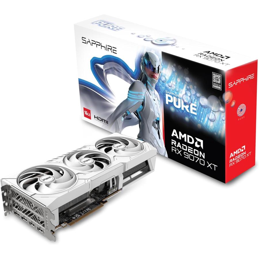 グラフィックボード・グラボ・ビデオカード XFX Radeon RX 9070 XT 16GB SAPPHIRE 送料無料 SAPPHIRE PURE Radeon RX 9070 XT GAMING OC 16GB