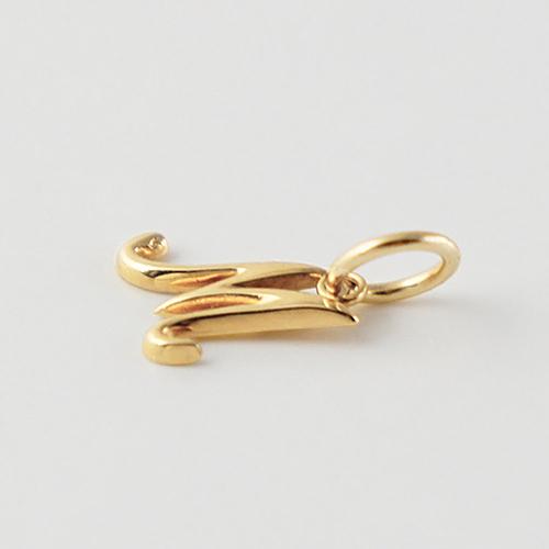 18金 イニシャル アルファベット A トップ ヘッド チャーム 新品 k18 ゴールド ネックレス ペンダントトップ イニシャル チャーム