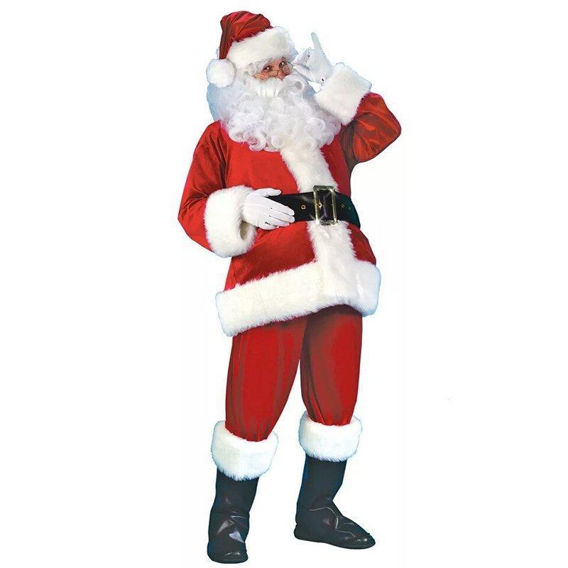 クリスマス サンタクロース コスプレ 衣装 サンタ コスプレ レガシーサンタ メンズ スーツ 大人用 コスチューム 5/7点セット S-3XL｜dear-woman｜03