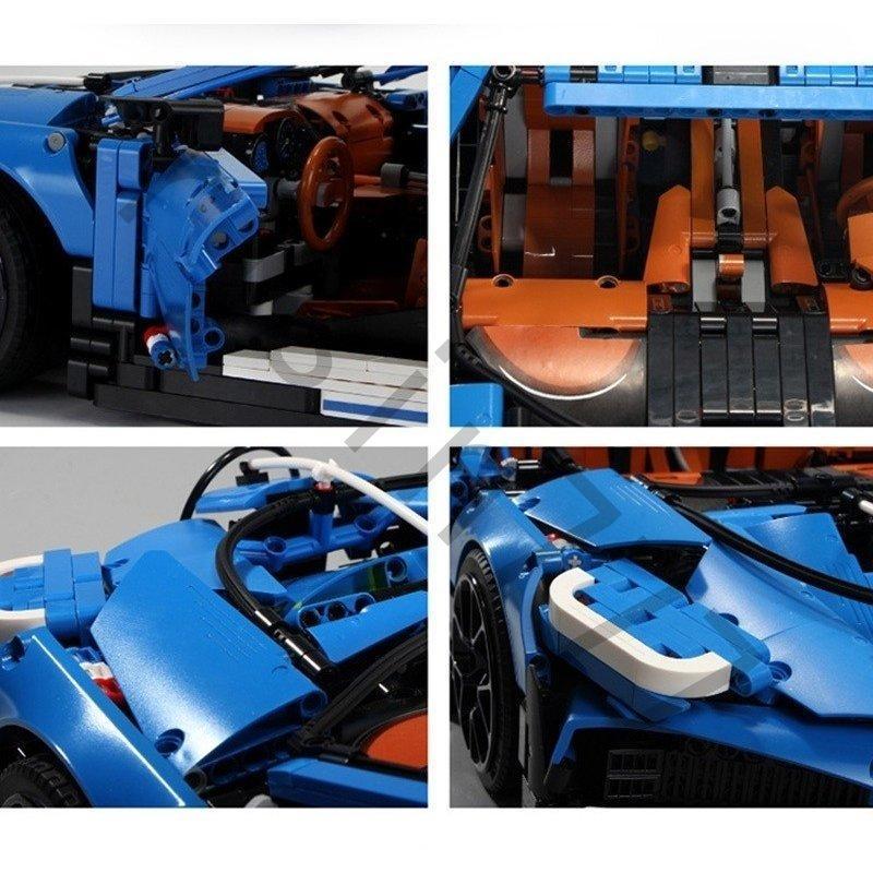 LEGOレゴ互換品 ブガッティ ホワイトライン スポーツカー テクニック ミニカー モデル 置物を置く 車 おもちゃ 大人 子供 男の子 誕生日 クリスマス プレゼント｜dear-woman｜09