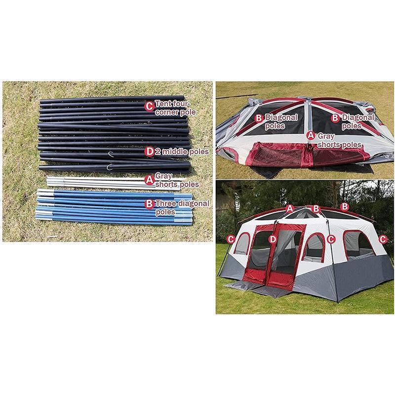 8?12人用テント、2ベッドルームファミリーテント、キャンプ用 8?12人用テント、2ベッドルームファミリーテント、キャンプ用