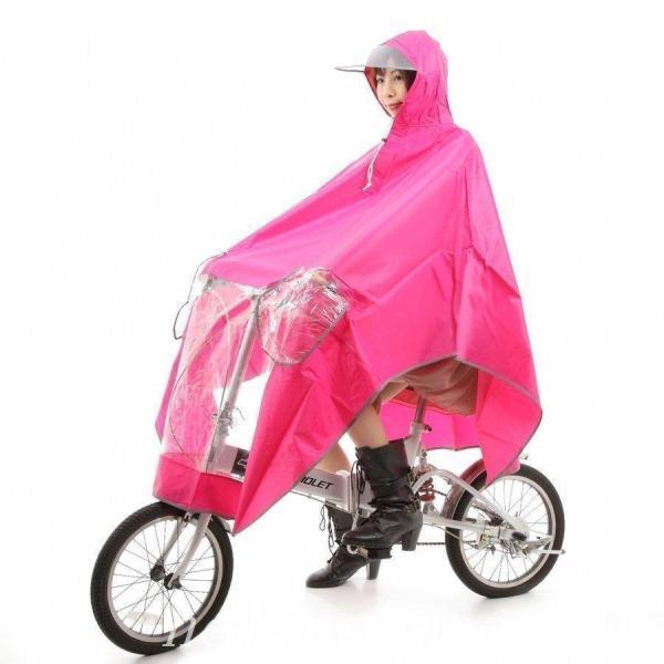レインコート自転車ポンチョ自転車カッパ河童帽子ハンドルカバー袖付き雨傘雨具雨合羽おしゃれ防水レインウェアレディースメンズ｜dear-woman｜11