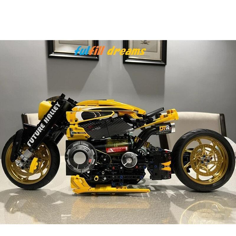 レゴ 互換品 ザ フューチャーハーレー 近未来型 風 デザイン 1:5 レゴ 互換品 ザ フューチャーハーレー 近未来型 風 デザイン 1:5
