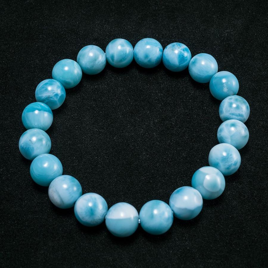 ラリマー 天然石 ブレスレット 16〜17mm