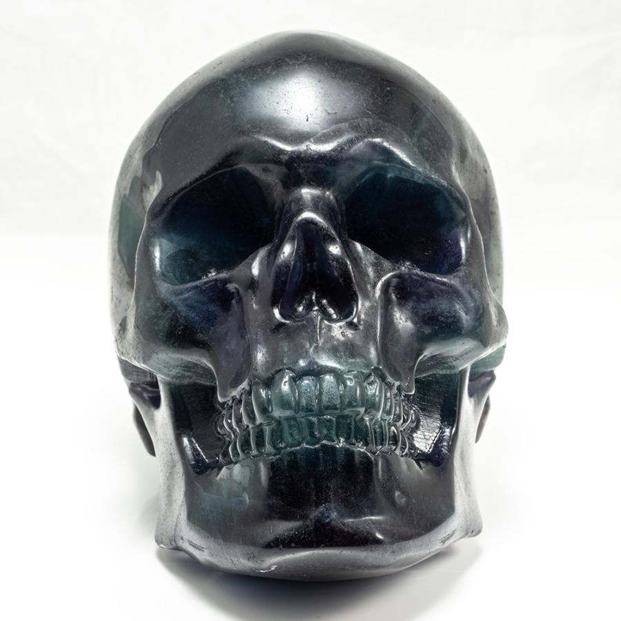 天然石 フローライト スカル 魔除け