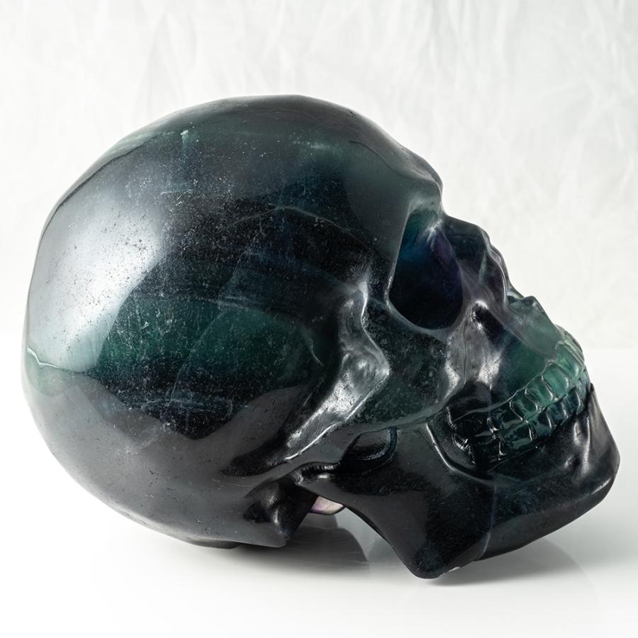 天然石 フローライト スカル 魔除け