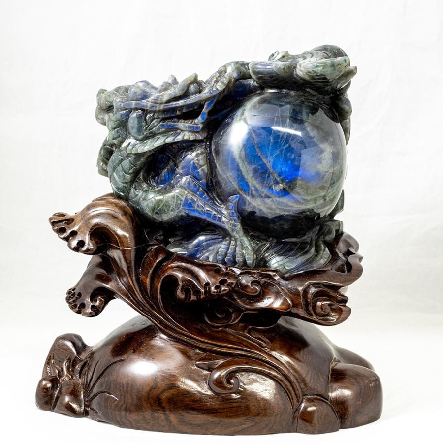 ラブラドライト置物パワーストーン置物