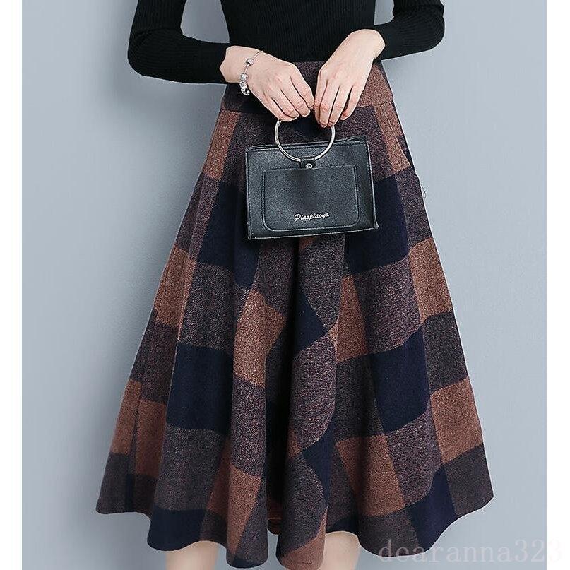 スカートミモレ丈レディース花柄ドット柄フレアスカート膝丈ラシャ風スカートロングaライン体型カバー大きいサイズ秋冬コーデ30代40代50代 Deh Dearanna 通販 Yahoo ショッピング