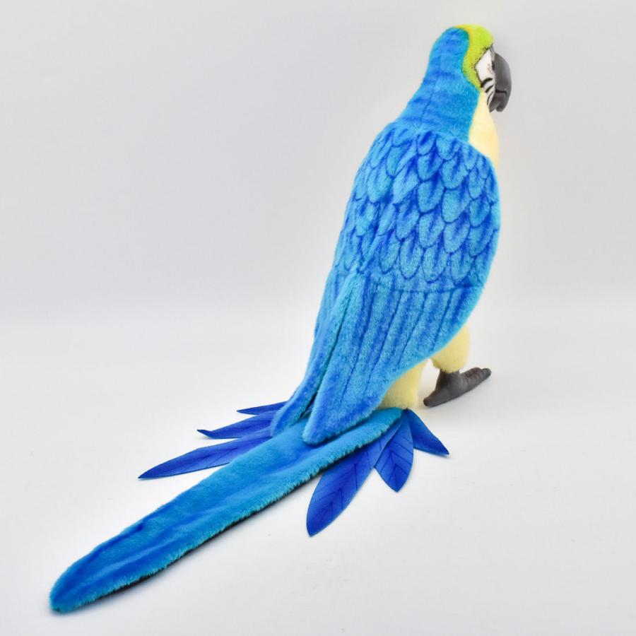 BH3068 アオキコンゴウインコ HANSA　あおきこんごういんこ とり トリ 鳥 ぬいぐるみ リアル | HANSA（ぬいぐるみ） | 02