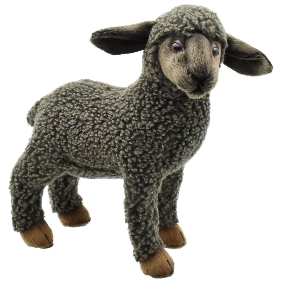 BH3454 クロヒツジ HANSA　くろひつじ 黒羊 ぬいぐるみ リアル | HANSA（ぬいぐるみ）