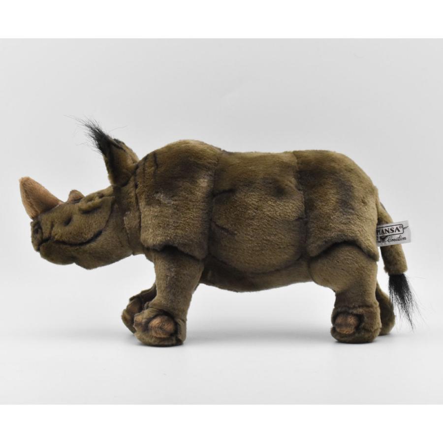 BH3526 シロサイ HANSA　しろさい 白犀 ぬいぐるみ リアル | HANSA（ぬいぐるみ） | 01