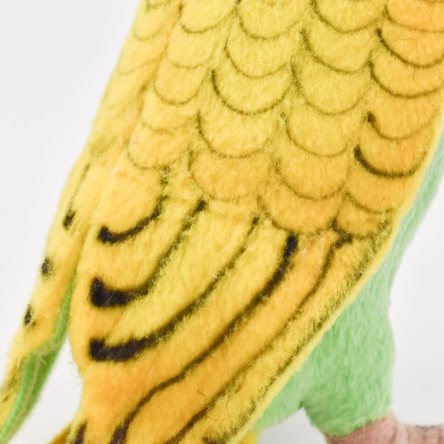 BH3653 グリーンセキセイインコ HANSA　ぐりーんせきせいいんこ とり トリ 鳥 ぬいぐるみ リアル | HANSA（ぬいぐるみ） | 04