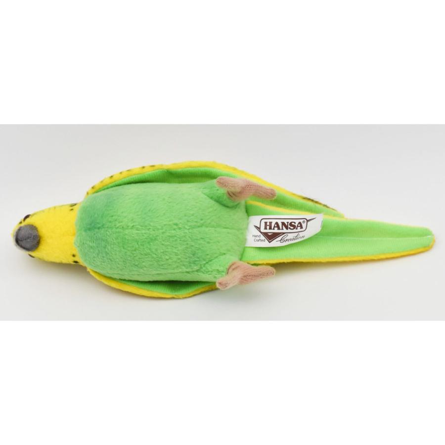 BH3653 グリーンセキセイインコ HANSA　ぐりーんせきせいいんこ とり トリ 鳥 ぬいぐるみ リアル | HANSA（ぬいぐるみ） | 06