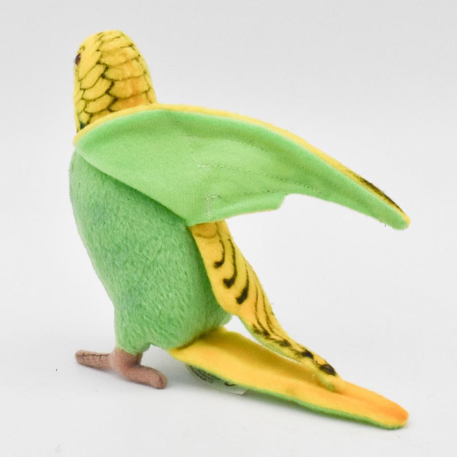 BH3653 グリーンセキセイインコ HANSA　ぐりーんせきせいいんこ とり トリ 鳥 ぬいぐるみ リアル | HANSA（ぬいぐるみ） | 07