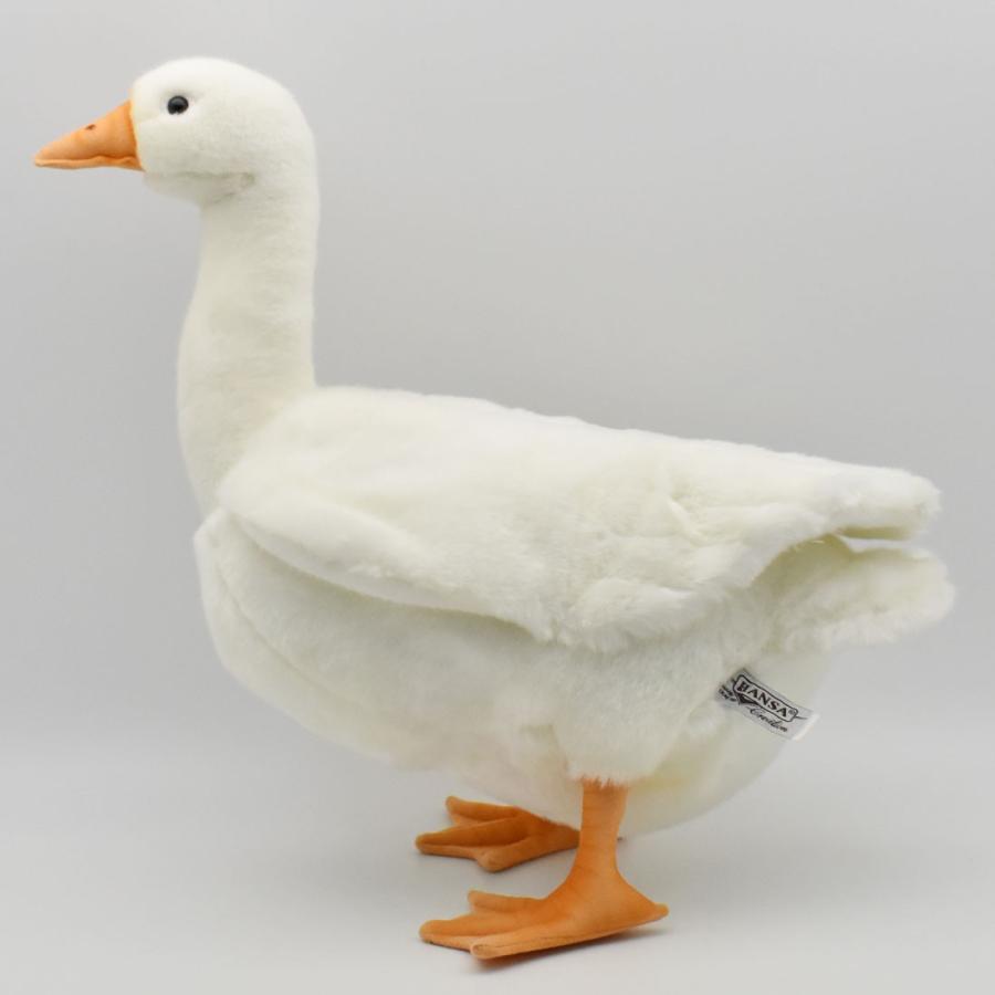 BH3709 シロガチョウ HANSA　しろがちょう 白鵞鳥 とり トリ 鳥 ぬいぐるみ リアル | HANSA（ぬいぐるみ） | 01