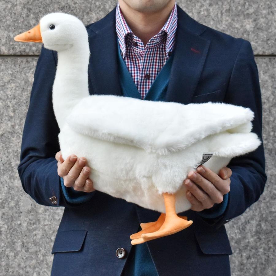 BH3709 シロガチョウ HANSA　しろがちょう 白鵞鳥 とり トリ 鳥 ぬいぐるみ リアル | HANSA（ぬいぐるみ） | 08
