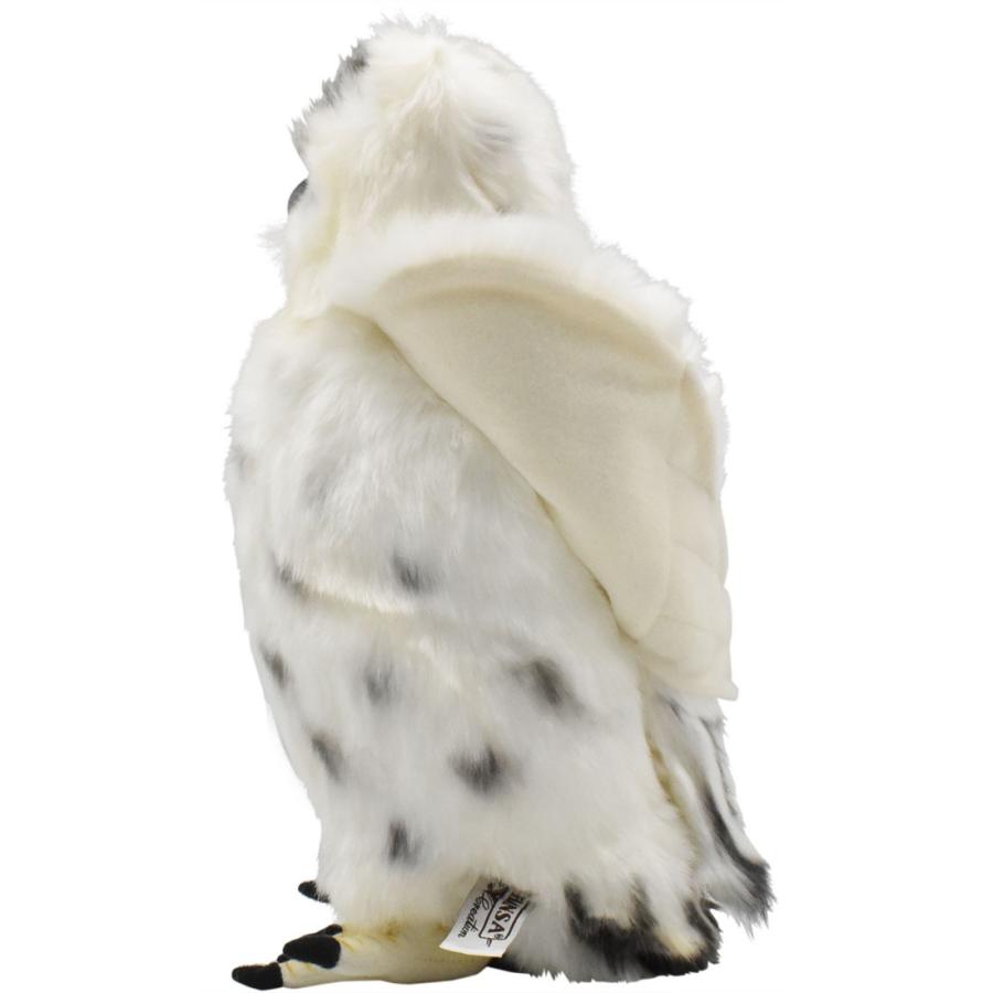 BH3836 シロフクロウ HANSA　しろふくろう 白梟 とり トリ 鳥 ぬいぐるみ リアル | HANSA（ぬいぐるみ） | 06