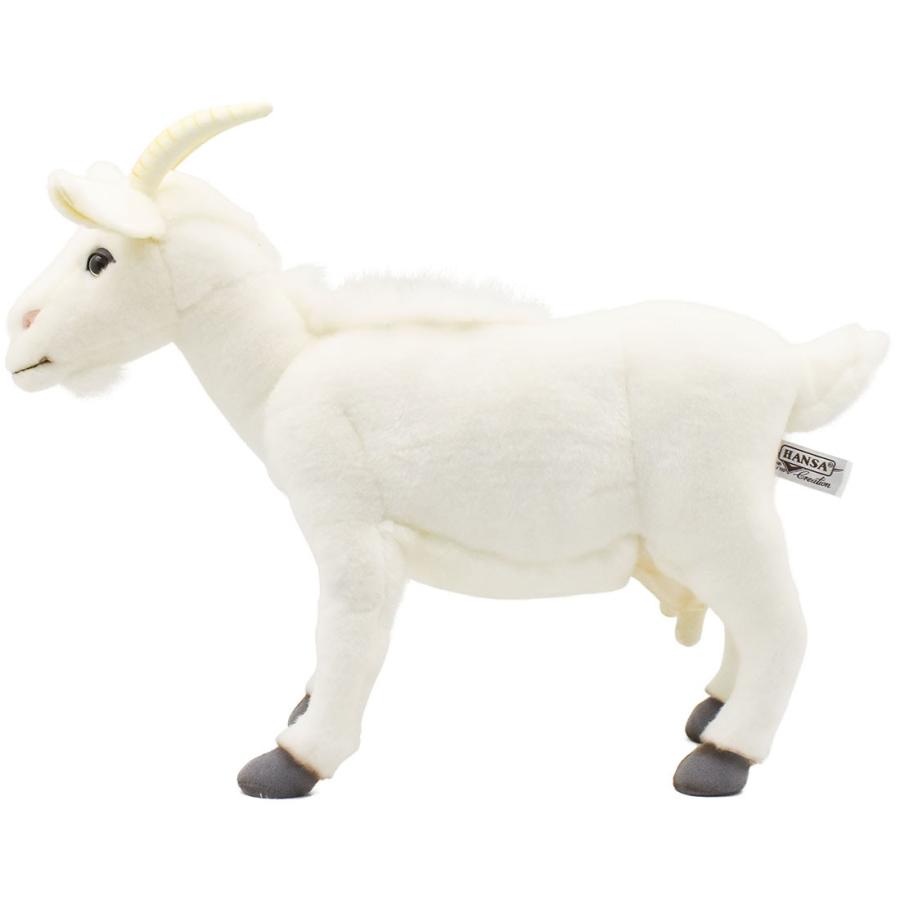 BH4152 シロヤギ HANSA　しろやぎ 白山羊 ぬいぐるみ リアル | HANSA（ぬいぐるみ） | 01